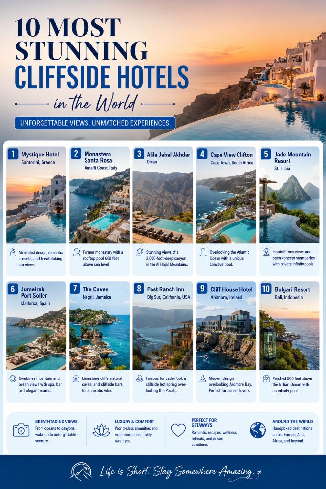 Most Stunning Cliffside Hotels in the World