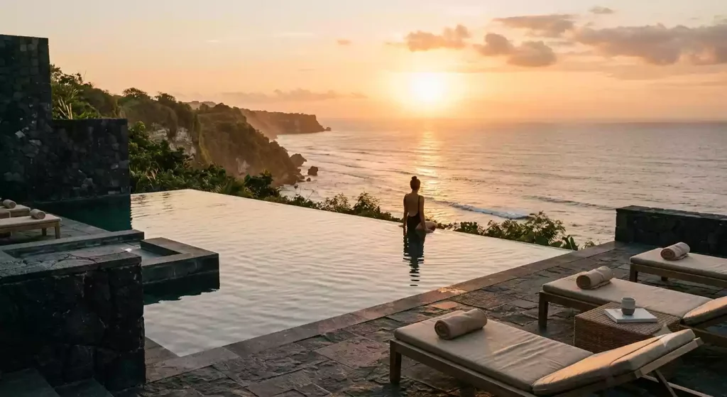 Bulgari Resort Bali cliff-edge infinity pool