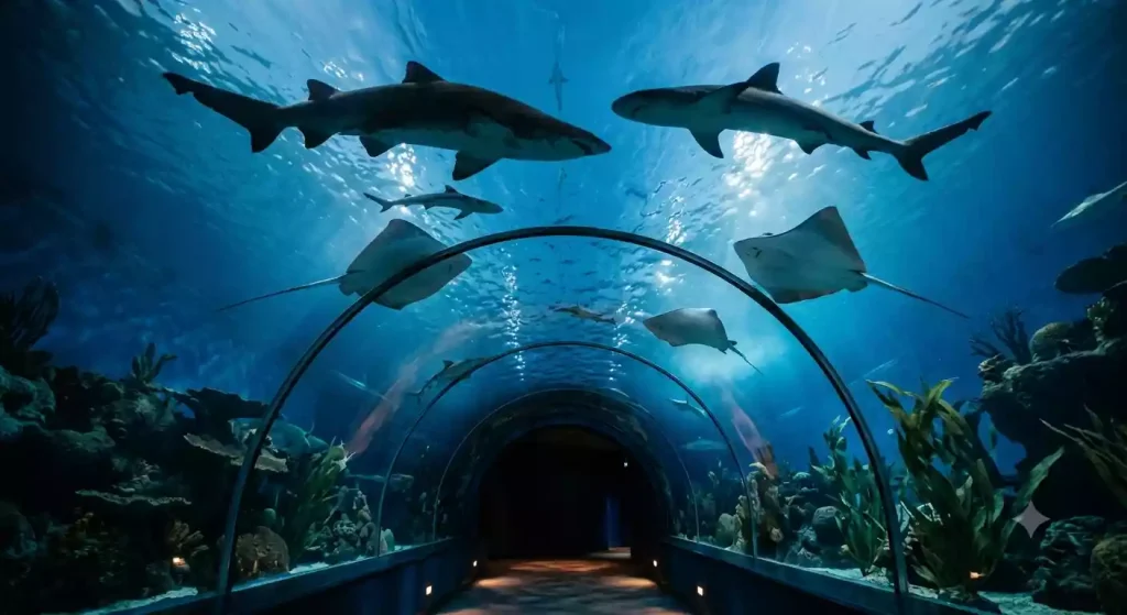 The Open Ocean habitat at S.E.A. Aquarium, Sentosa