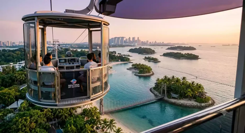 SkyHelix Sentosa's open-air panoramic ride